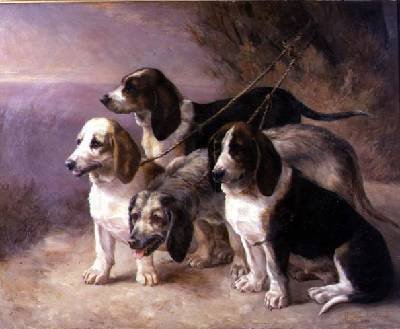 French Hounds in a Landscape