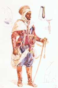 Spahi with his sword