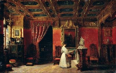 Princess Marie dOrleans 1813-39 in her Gothic Studio in the Palais des Tuileries