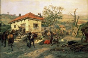 A Scene from the Russian Turkish War in 1876-77