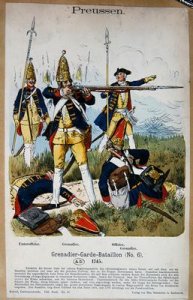 Prussian Grenadier Guards and Officers in 1745