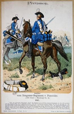 Dragoons in the Regiment von Pomeiske in 1762