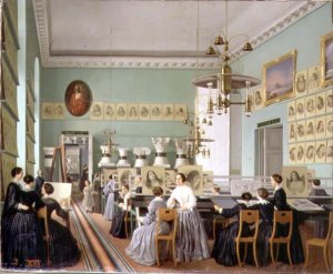 Interior of the Womens Department of the St Petersburg Drawing School