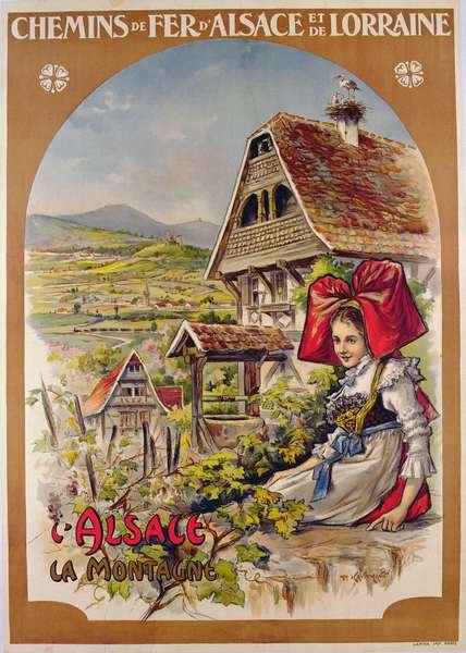 Poster advertising Alsace