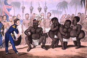 Puzzled which to Choose Or the King of Tombuctoo offering one of his daughters in marriage to Capt Anticipated result of a African Mission