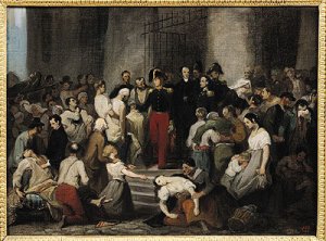 The Duke of Orleans Visiting the Sick at lHotel Dieu During the Cholera Epidemic in 1832