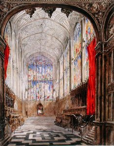 Interior of Kings College Chapel