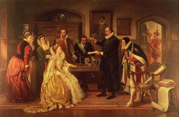 Dr William Gilberd 1540-1603 showing his Experiment on Electricity to Queen Elizabeth I and her Court