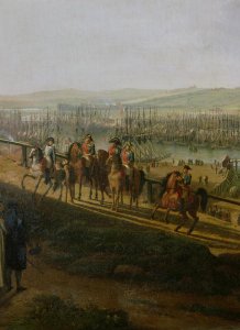 Napoleon Bonaparte 1769-1821 Visiting the Camp at Boulogne in July 1804