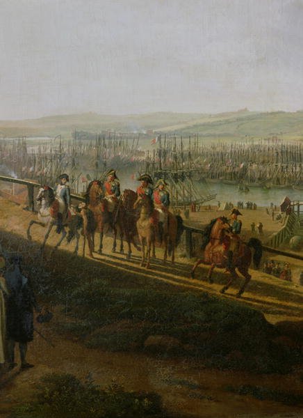 Napoleon Bonaparte 1769-1821 Visiting the Camp at Boulogne in July 1804