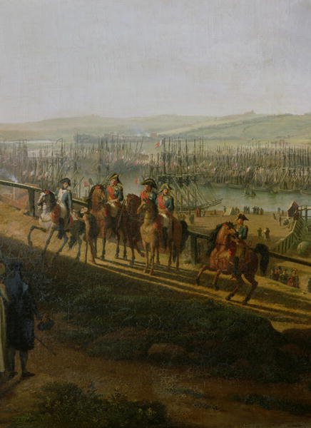 Napoleon Bonaparte 1769-1821 Visiting the Camp at Boulogne in July 1804