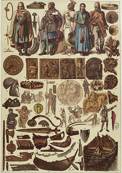 Scandinavian Costumes and Objects up until 1200