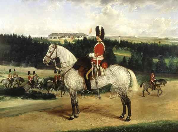 A Squadron Sergeant Major a Kettle Drummer and a Detachment of Scots Greys