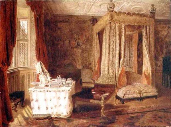 Interior of a Bedroom at Knole Kent