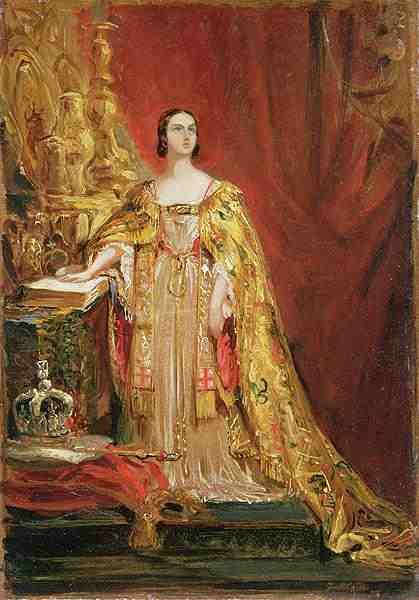 Queen Victoria 1819-1901 Taking the Coronation Oath