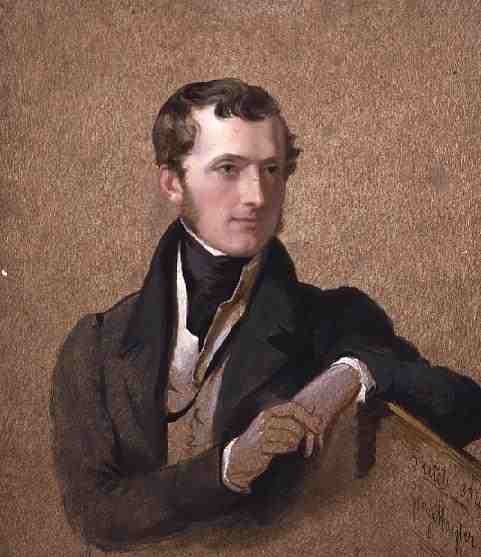 Portrait of Viscount Mahon 1805-75 later fifth Earl Stanhope