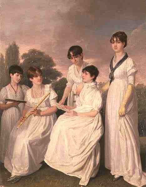 Portrait of a Mother and Her Four Daughters