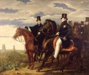 The Duke of Wellington describing the Field of Waterloo to King George IV 1762-1830