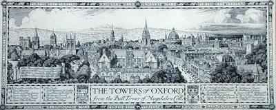 The Towers of Oxford from the Bell Tower of Magdalen College