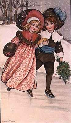 Girl and Boy Skating