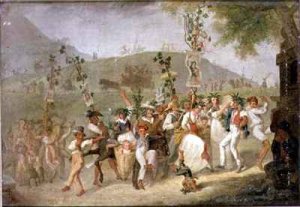 Neapolitan Peasants celebrating a Saints Feast Day