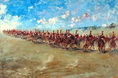 16th Lancers advancing at a gallop