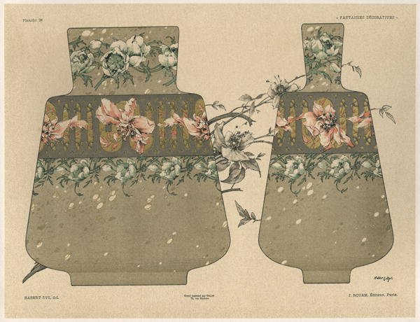 Vases plate 28 from Fantaisies decoratives