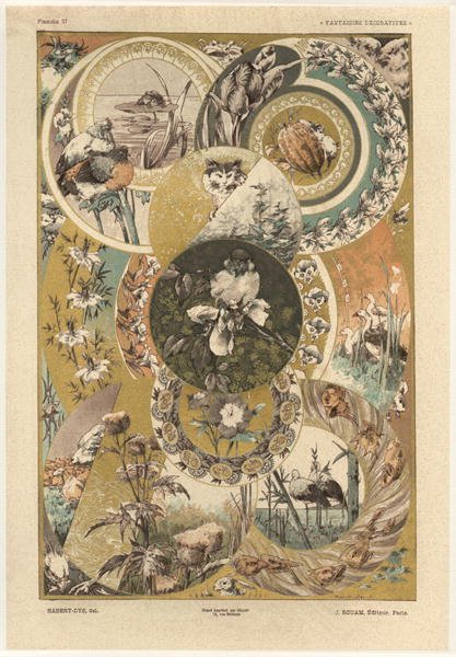 Circles plate 27 from Fantaisies decoratives