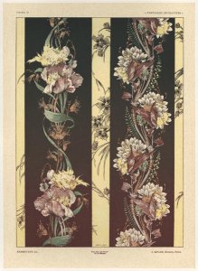 Flowers plate 21 from Fantaisies decoratives