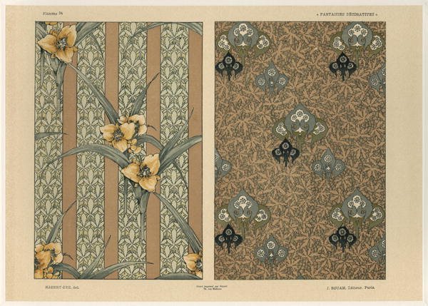 Flowers plate 34 from Fantaisies decoratives