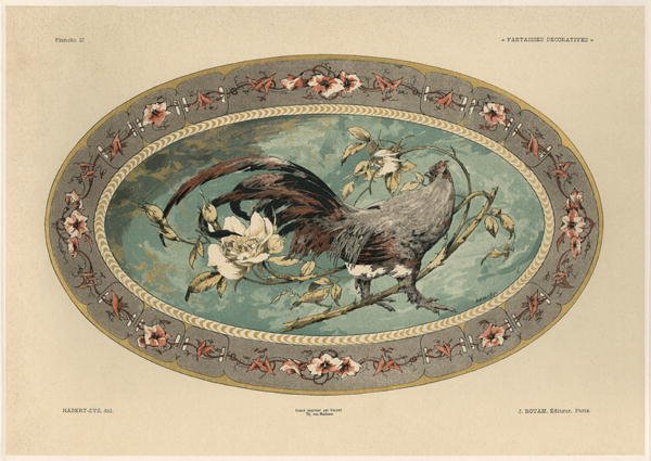 Cock plate 37 from Fantaisies decoratives