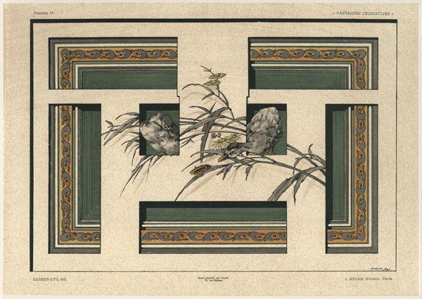 Ducks plate 46 from Fantaisies decoratives