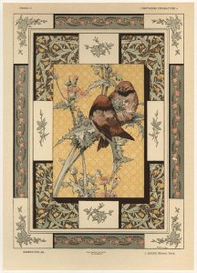 Birds plate 35 from Fantaisies decoratives