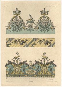 Floral patterns plate 44 from Fantaisies decoratives