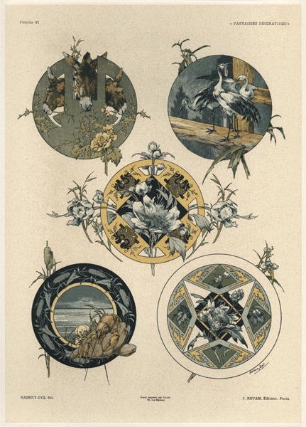 Circles plate 42 from Fantaisies decoratives