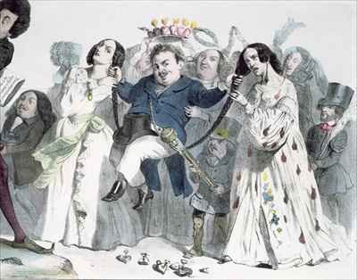 Caricature of Honore de Balzac 1799-1850