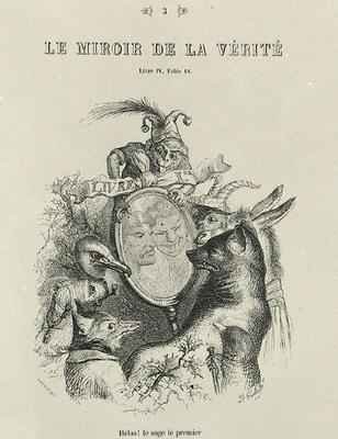 Title page for Fables by Jean Pierre Claris de Florian 1755-94 from Le Miroir de la Verite