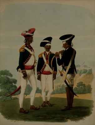 Officers and Private of the Gurcasear Corps Madras