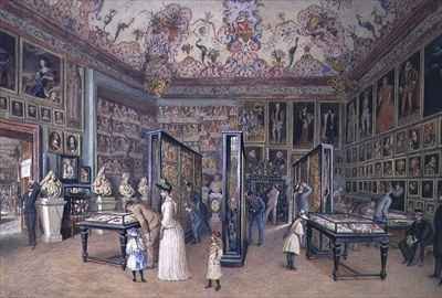 The Genealogy Room of the Ambraser Gallery in the Lower Belvedere