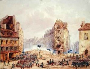 Barricade at Faubourg Saint Antoine and the Death of General Negrier