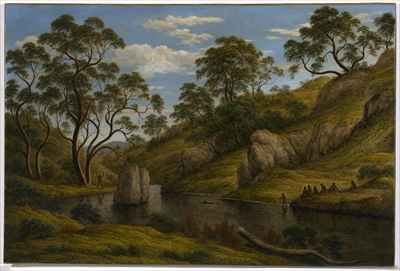 The Bath of Diana Van Diemens Land