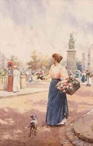 A Parisian flower seller