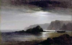 Coastal Landscape by Moonlight