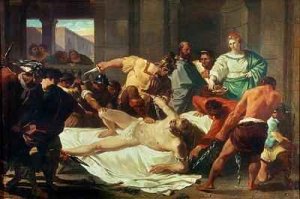 Samson betrayed by Delilah