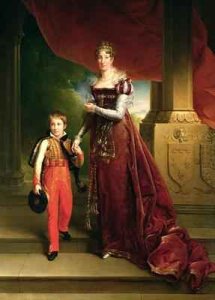 Marie Amelie de Bourbon 1782-1866 Duchess of Orleans and her Son Prince Ferdinand 1810-42 Duke of Chartres