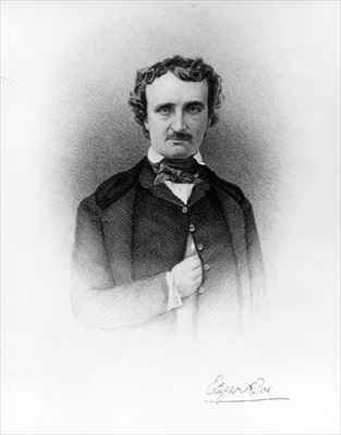 Portrait of Edgar Allan Poe 1809-49