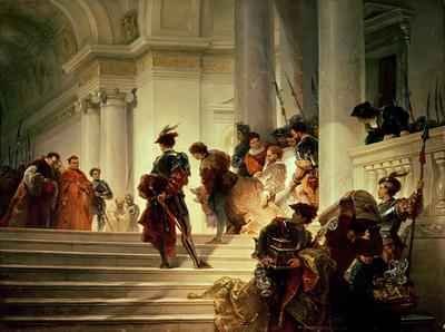 Cesare Borgia leaving the Vatican