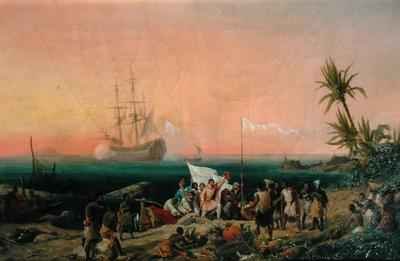 Jean de Bethencourt Norman Navigator discovering the island of Lanzarote in 1402