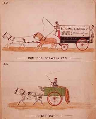 Romford Brewery Van and the Skin Cart