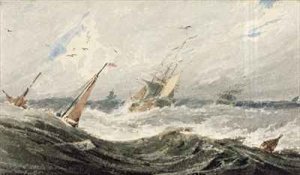 Boats on a Stormy Sea